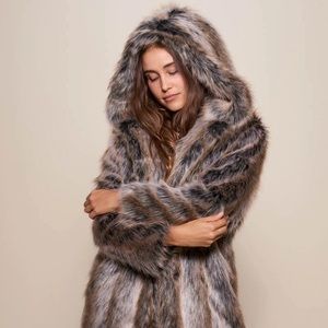 Greg Wolf Faux Fur Coat by Spirit Hoods
